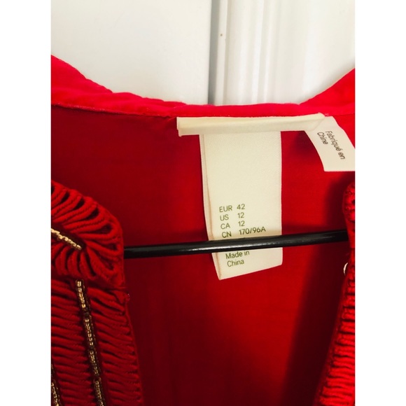 Red embroidered top - Picture 5 of 5